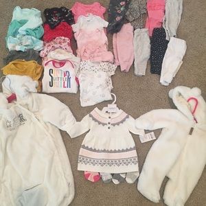 Baby girl NB Clothing bundle